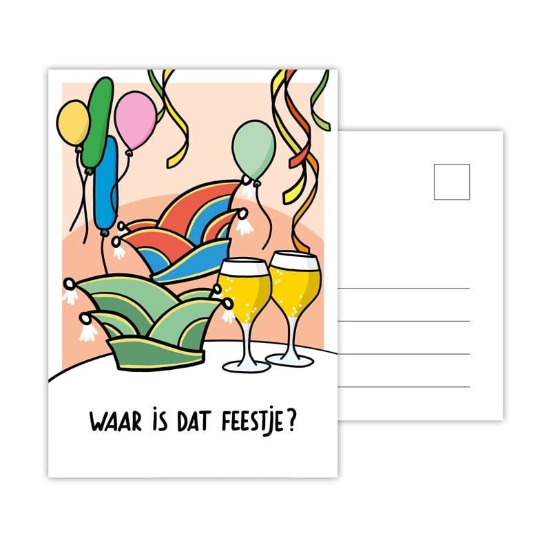 Carnaval ansichtkaarten (set van 4) — product photo